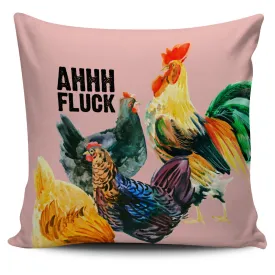 Ahhh Fluck Pillow Cover