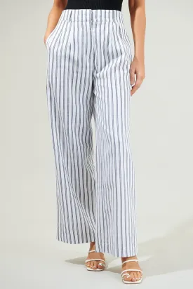 Arlah Striped Pleated Pants