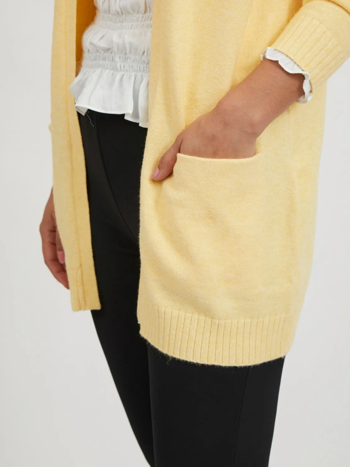 Ashley Open Knit Cardigan (Lemon)