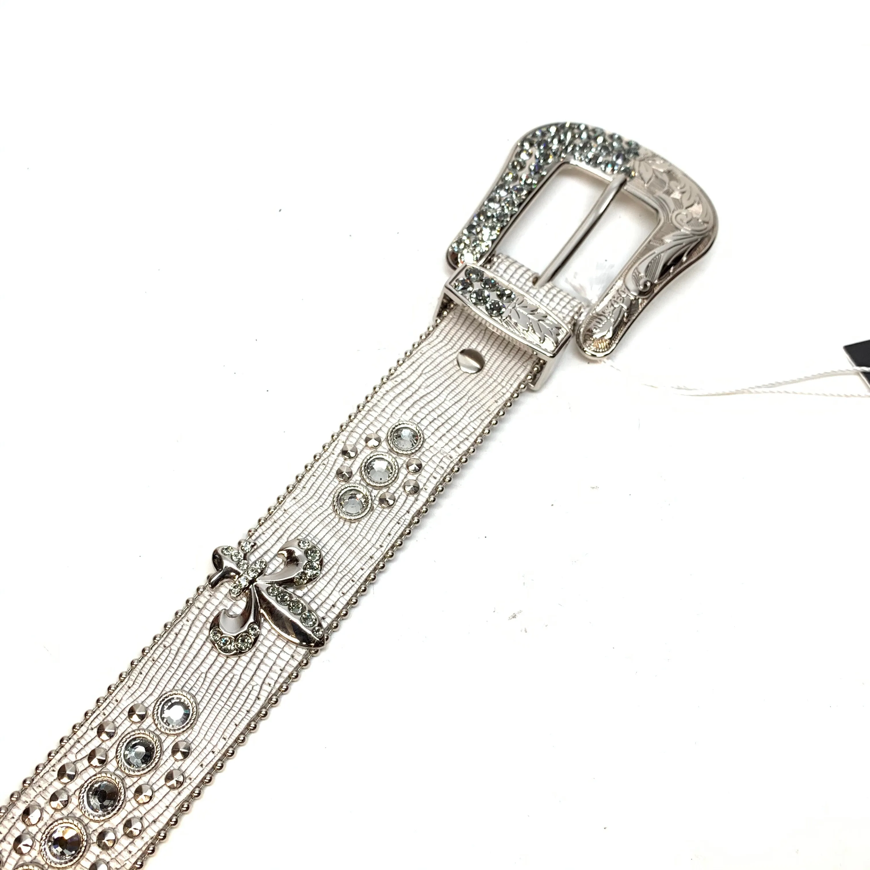 b.b. Simon Lizard Fleur-de-lis Crystal Belt