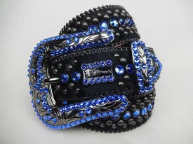 b.b. Simon ' Sapphire Royalty' Swarovski Crystal Belt