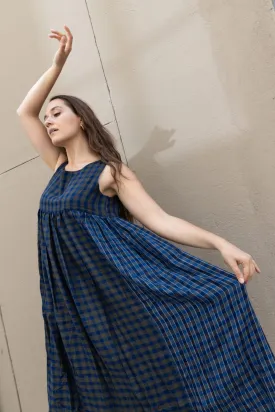 Blue Checks Dress