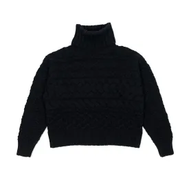 Cable Knit Turtleneck Sweater