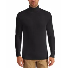 Club Room Men's Ribbed Turtleneck, Deep Black Sweater, Size XXL, NWT!