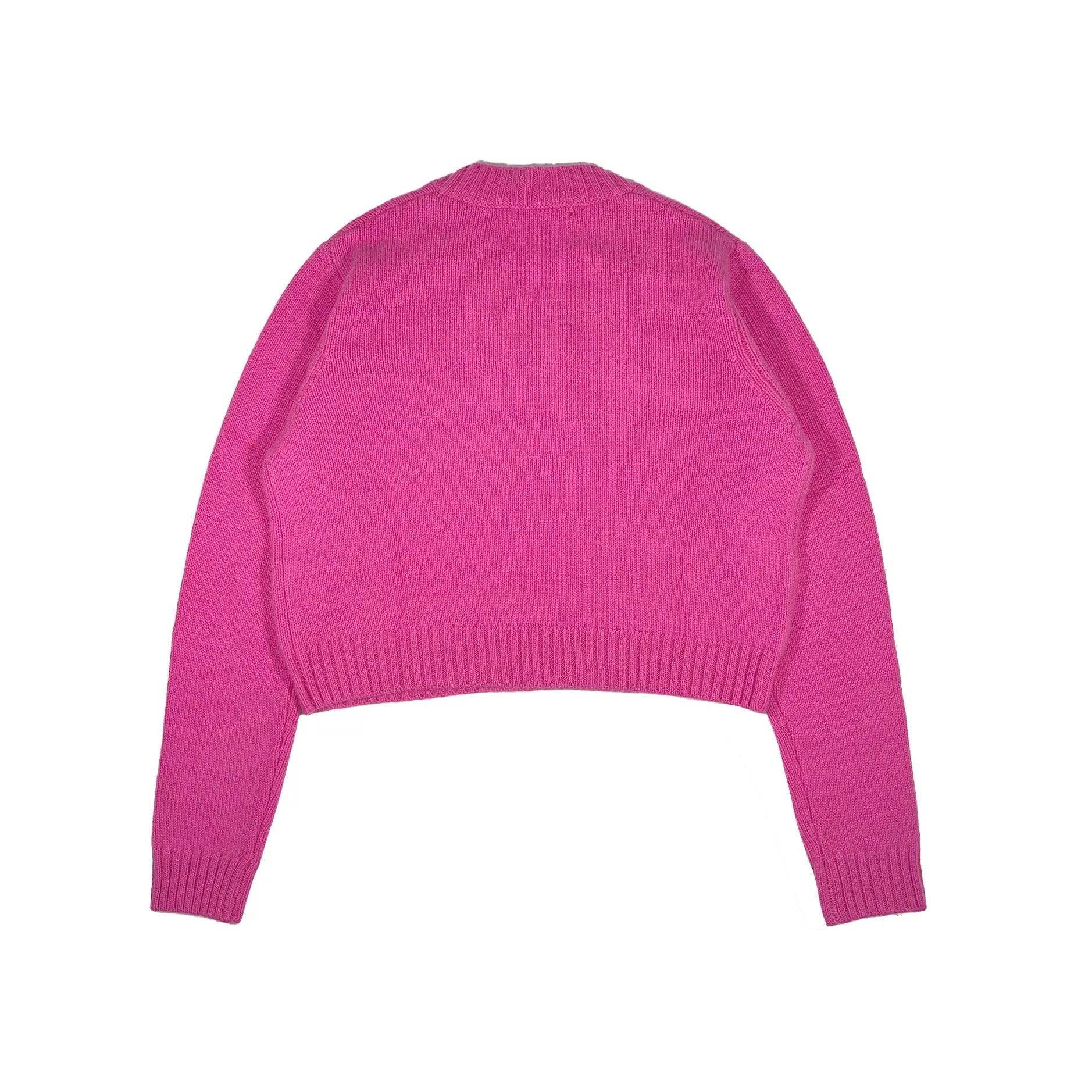 Cropped Cashmere V-Neck Sweater