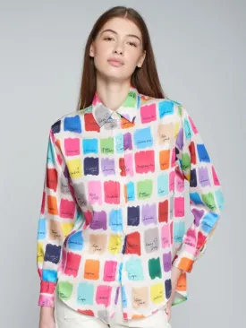 Donia Multicolor Watercolor Shirt