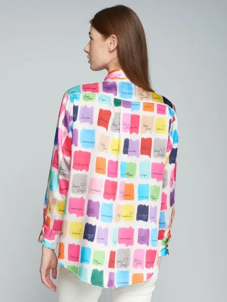 Donia Multicolor Watercolor Shirt