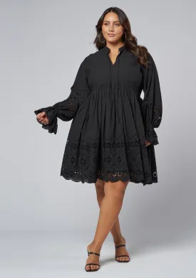 Heartless Broderie Mini Dress