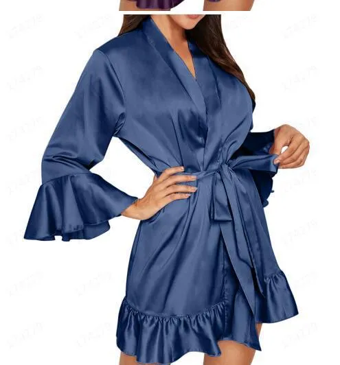 Mondmi erotic lingerie sexy lingerie robe home pajamas 2135