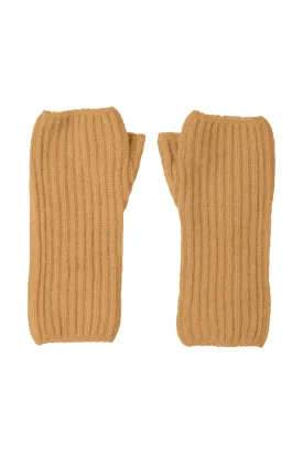 Ribbed Cashmere Wrist Warmers