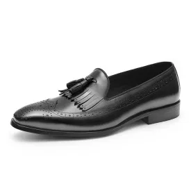 Tassel Brogue Low Top Loafer for Men