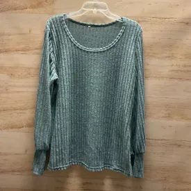 Top Long Sleeve By Clothes Mentor In Blue, Size: Xxl