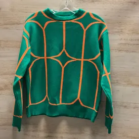 Top Long Sleeve By Clothes Mentor In Green & Orange, Size: M