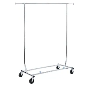 ZENY™ Commercial Grade Clothing Garment Rack, Heavy Duty Clothes Rack on Wheels, with Extendable Hanging Rail